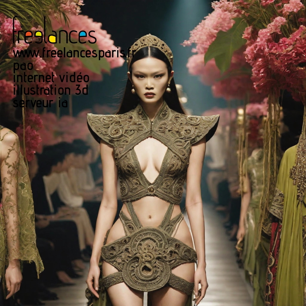 Pao mise en page internet vidéo illustration 3d serveur IA générative AI freelance paris studio de création magazines ldfm29e0